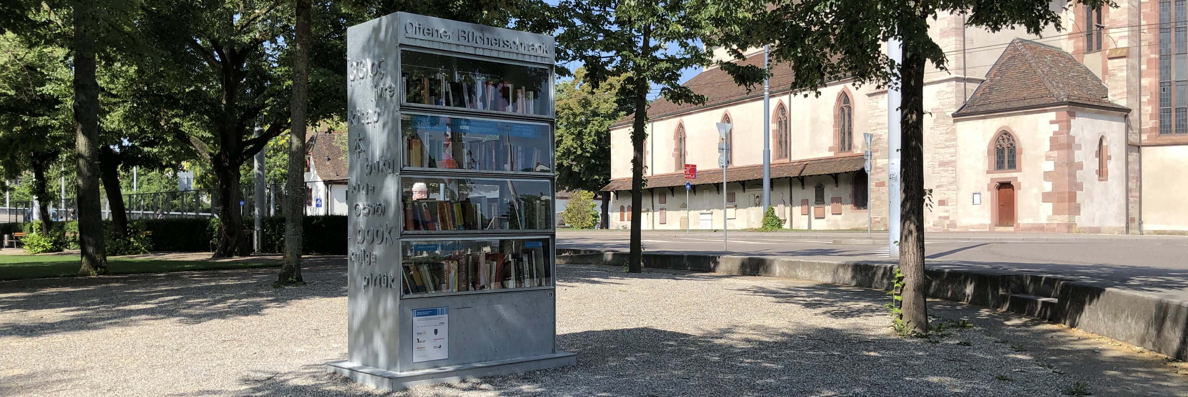 Der Offene Bücherschrank auf dem Wettsteinplatz